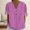 Pink, variant on Shirts for Women Spring Summer V Tie Button Side Sleeve fork T Shirt Short Sleeve Loose Fit Soft Bamboo Hemp Breathable Casual Daily Wear Top L Size Spring Summer Womens Tops