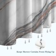 thumbnail image 6 of White Marble Copper Line Pattern Shower Curtain 72"x72" ,Bathroom Decorative Shower Curtains Set with 12 Hooks,Modern Waterproof Washable Shower Curtain, 6 of 6