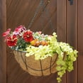 thumbnail image 6 of ZeeDix 2Pcs 12Inch Round Coco Liners Hanging Basket 100% Natural Coconut Fiber for Garden Flower Pot Vegetables Herbs, 6 of 6