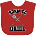 thumbnail image 3 of Inktastic Bbq Born to Grill Boys or Girls Baby Bib, 3 of 4