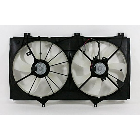Dual Radiator and Condenser Fan Assembly - Pacific Best Inc. Fit/For TO3115151 07-09 Toyota Camry USA/Japan 4Cy