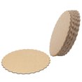 thumbnail image 4 of Cake Board, Lace Decoration Round Shape Gold+Silver Reusable Cake Base Board, For Muffin Mousse Cake Biscuit Strawberry Cake 8 Pouces, 4 of 8