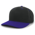 thumbnail image 2 of Pacific Headwear Cotton-Poly Hook-And-Loop Adjustable Cap 302C Black/Purple Os, 2 of 2