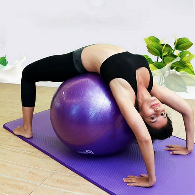 LNGOOR 45cm Explosion-proof Thicken Fitness Body Building Workout Inflatable Yoga Ball