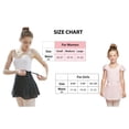 thumbnail image 4 of Stelle 2Piece Girls' Ballet Skirt Chiffon Wrap Dance Skirt,Elastic Waisted Sheer Dance Skate Over Scarf for Leotards Pull-on Half Dress,Pink+White,7-9 Years, 4 of 4