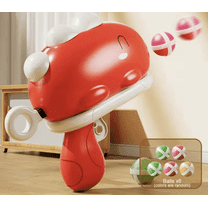 Enlarged Dinosaur Sticky Ball Shooter with 6 Soft Foam Balls, Red