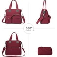 thumbnail image 2 of Canvas Tote Bag With Multi Pockets for Women,Shoulder Handbag,Nurse Bag for Work,Crossbody Purse,Top Handle Satchel, 2 of 8