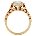 thumbnail image 3 of SuperJeweler 2 1/2 Carat Cushion Shape Diamond Bridal Set In 14 Karat Yellow Gold For Women, 3 of 6