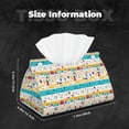 thumbnail image 5 of Rocae Funny Farm Print Long Tissue Box Lid Durable Leather Tissue Box Lid Can Be Used as Modern Home Decoration, 5 of 9