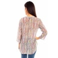 thumbnail image 2 of Scully Leather Honey Creek Multi Abstract Stripe Print Blouse, 2 of 2