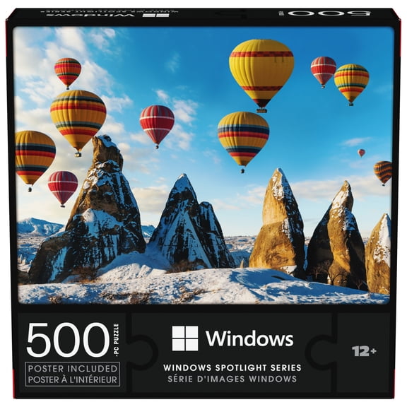 Spin Master Games, Microsoft Windows Spotlight Series 500-Piece Puzzle with Poster, for Ages 8 and up