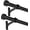 Matte Black, variant on 2-Pack Curtain Rod for Windows 72-144",Adjustable Window Curtain Rods with Premium Aluminum End Cap Finials and Full Surround Brackets,7/8"(0.073Feet) Diameter,Matte Black Drapery Rods for Curtains