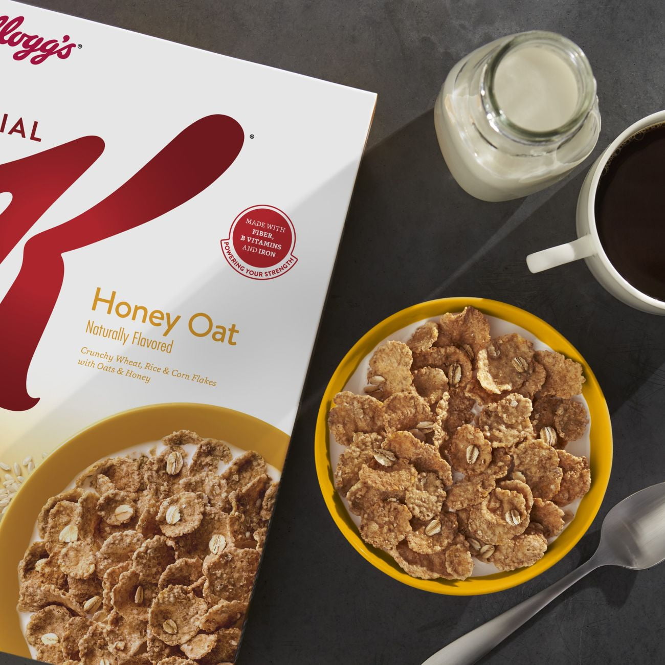 Kellogg's Special K, Breakfast Cereal, Honey Oat, 13.1 Oz
