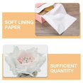thumbnail image 4 of 100pcs White Tissue Paper Wrapping Paper Sheets Archival Tissue Paper Unbuffered Interleaving Paper Holiday Party Favor Box Filler for Clothes Textile, 4 of 4