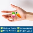 thumbnail image 3 of Un conjunto de pegatinas con mensajes de verduras y frutas pegatinas tridimensionales 3D para refrigerador de PVC de frutas, 3 of 5