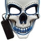 thumbnail image 2 of Máscaras de cosplay Luz de neón Accesorios de mascarada 3 modos para niños adultos Azul, 2 of 5