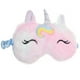 thumbnail image 2 of Máscara de ojos de peluche con dibujos de unicornios para niños, cómoda máscara de ojos, 2 of 8