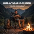 thumbnail image 2 of ABORON Heated Camping Chairs for Adults, Oversized Padded Folding Chair with Adjustable Heating, Portable Heated Lawn Chair for Outdoor, Camping Black, 2 of 6