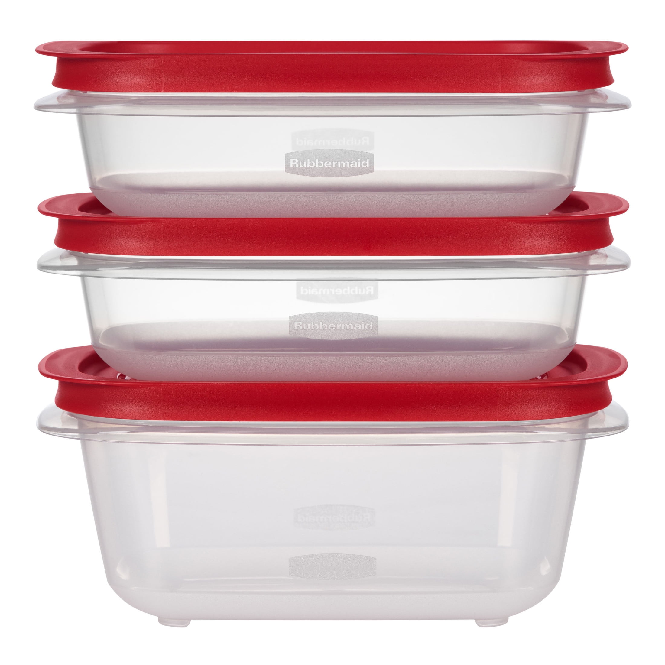 Rubbermaid Easy Store Medium Rectangular Containers – 3-Pack