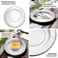 thumbnail image 4 of Efavormart 25 Pack | 13" White Sunray Heavy Duty Paper Disposable Charger Plates, 4 of 10