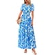 thumbnail image 1 of Vestido PRETTYGARDEN Verano 2025 Bohemio Floral Azul XL, 1 of 4