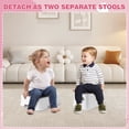 thumbnail image 4 of Ataucjin Toddler Step Stool for Bathroom Sink - 2 Step Stools for Kids,Double up Baby Child Toddler Stepping Stool for Potty Training, Kitchen, Bedroom, Toilet Step Stool for Kids (2 Pack, 4 of 6