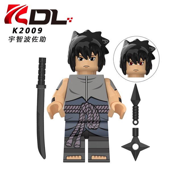 Minifiguras lego Anime Naruto Akatsuki Itachi sasuke Bloques De Construcción Juguetes Para Niños