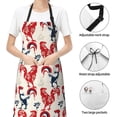 thumbnail image 4 of Kdxio Roosters Apron with Pockets Adjustable Kitchen Aprons for Men Women Waterproof Aprons for Cooking,Drawing,Crafting, Baking Household Cleaning, 4 of 8