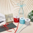 thumbnail image 6 of 1 Roll 27yd/25m Glitter Silver RIC Rac Trim Ribbon Wave Sewing Bending Fringe Trim 5mm/0.2 inch for Sewing Flower Making Wedding Party Lace Ribbon Craft, 6 of 9