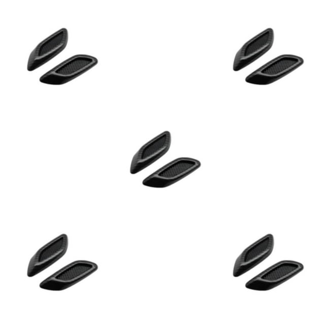 yingyy 1/2/3/5 2pcs Universal Air Intake Inlet Bonnet Hoods Carbon Fibre Side Vent Accessories Modification Decoration Styling Sticker 5PCS