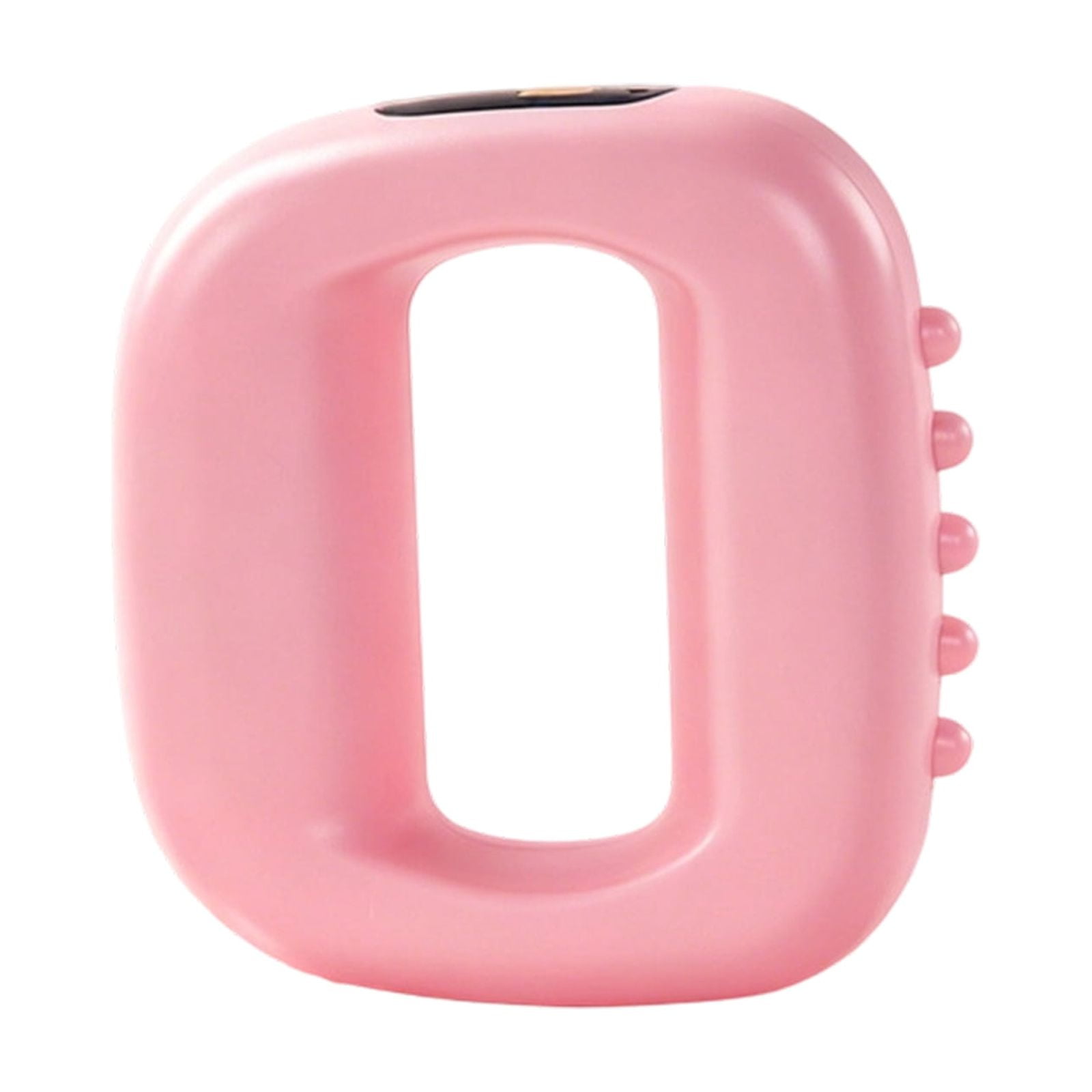 LED Digital Display Fascia Ring Vibrating Massager, Electric Body Shaping Massage Machine, Portable Handheld Waist Belly Full Body Relaxation Massager for Home Use(Pink)