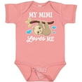 thumbnail image 3 of Inktastic My Mimi Loves Me with Sloth and Hearts Boys or Girls Baby Bodysuit, 3 of 5