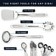 thumbnail image 4 of Juego de utensilios de cocina de acero inoxidable de 54 piezas Kit de utensilios de cocina para hogar Plateado, 4 of 6