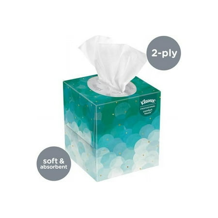 Kleenex® Upright Facial Tissues, 2-Ply, 95 Tissue Box, 6 Boxes (KCC21271)