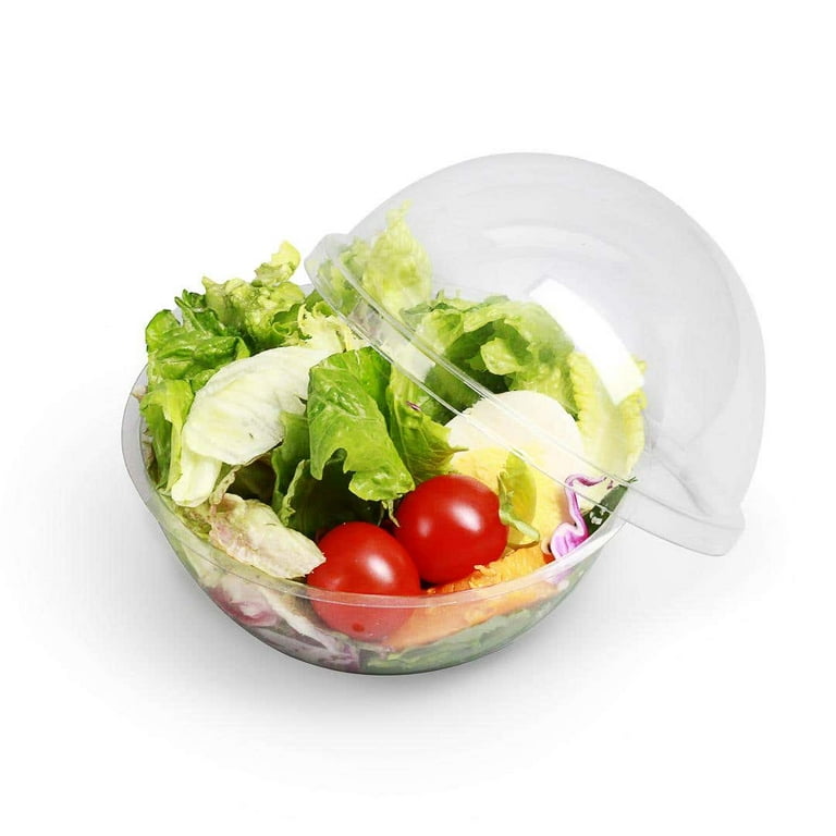All in one Salad Container Large Salad Bowl 4 compartment - Temu