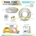 thumbnail image 2 of CoTa Global Inflatable Pearl White Pool Float Tube - Premium Confetti Pool Float, Inflatable Tube Ring Pool Float for Kids and Adults, Heavy Duty Pool Ring Party Float for Beach, Lake - 36 Inches, 2 of 7