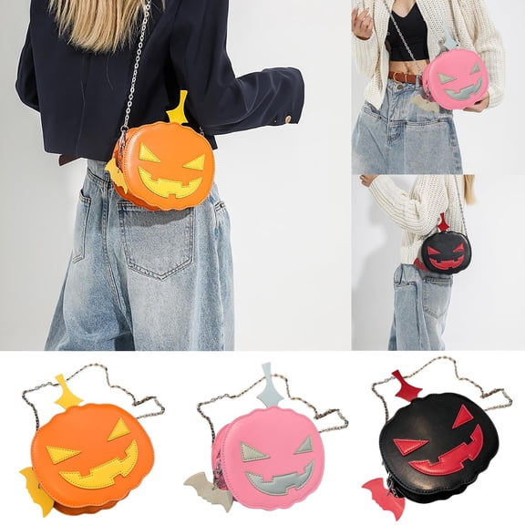 Halloween Messenger Bag, Universal Halloween Crossbody Sling Bag, Adjustable Strap Lightweight Shoulder Bag Men Women