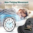 thumbnail image 4 of Reloj de pared GLVSAE de 30 cm que no hace tictac, funciona con pilas, 4 of 6