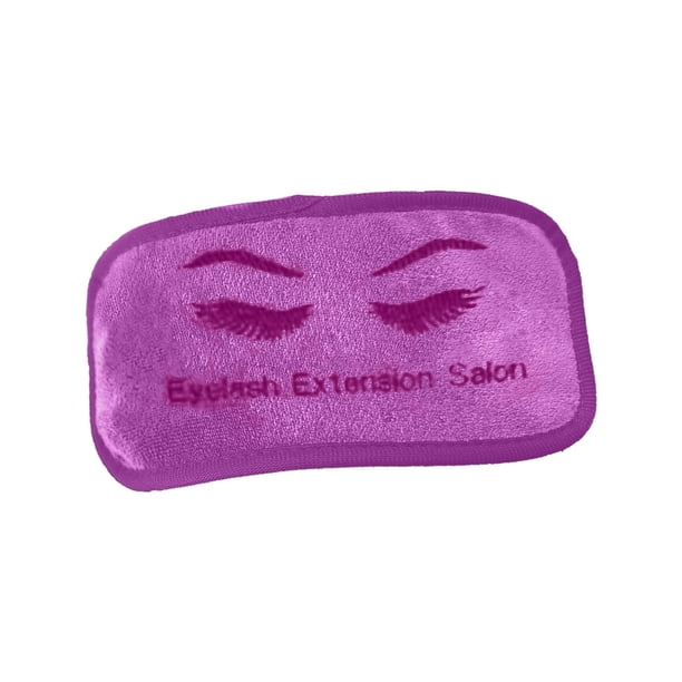 Extensión de pestañas suaves Almohadilla para la frente Junta de injerto de pestañas lavable Paleta Protector de injerto de pestañas bordado Violeta Salvador Almohadilla para pestañas en la frente