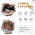 thumbnail image 5 of Women′s Tote Bag, Canvas Tote Bag for Women, Small Bucket Bag,Canvas Shoulder Bag Crossbody Bag Striped Pattern Beach Bag, 5 of 6