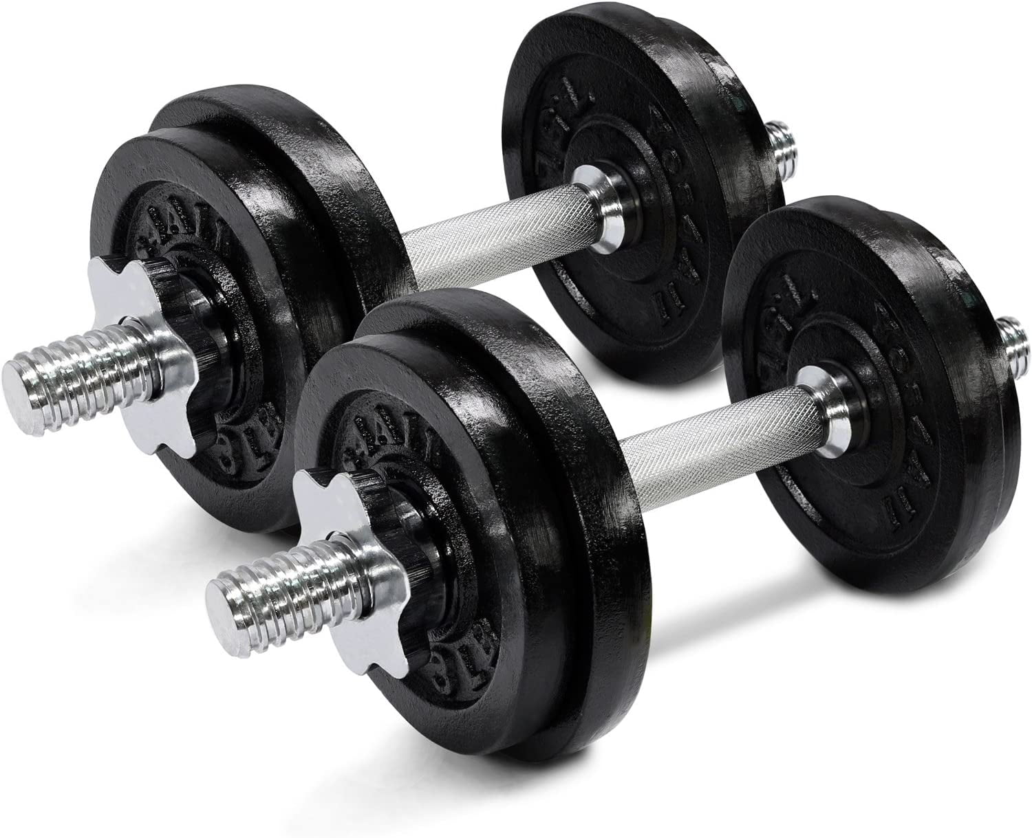 2 x 52.5 lb Like Bowflex Yes4All 105 lb Adjustable Dumbbell Weight Set 