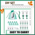 thumbnail image 4 of Keychain Gift Bag Set DIY Keyring Favor Pouch Kit for Celebration Bridal Shower Tabletop Decor Centerpiece, 4 of 10