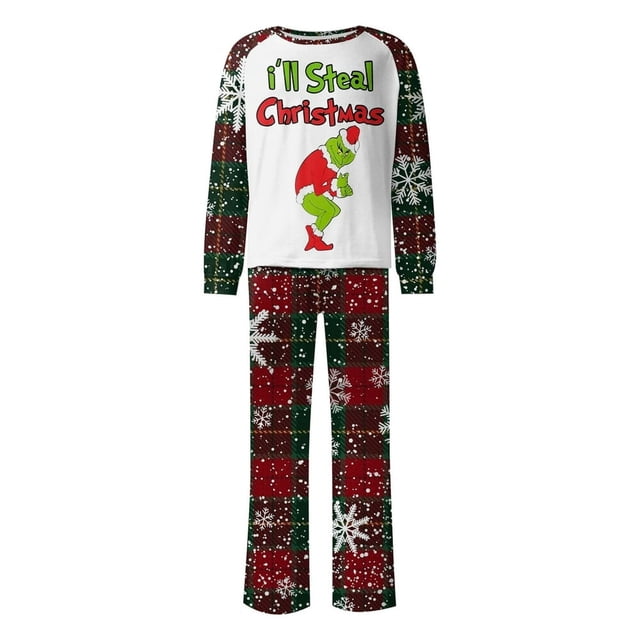 Pyjamas de Noël Assortis pour Enfants Ensembles de Pyjamas de Vacances pour la Famille