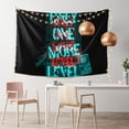 thumbnail image 3 of DouZhe Funny Game Console Sticker Slogan Tapestry Modern Wall Hanging Tapestries Dorm Room Home Decor, 60" x 40", 3 of 6