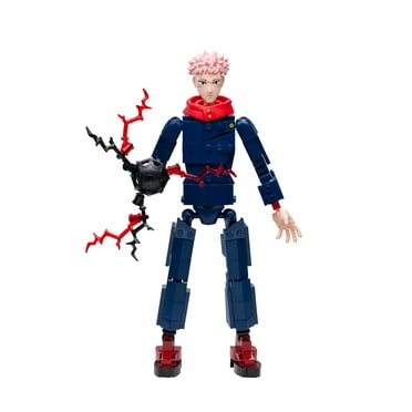 BLDR Jujutsu Kaisen Yuji Itadori Building Set - 9.5 inch Buildable Articulated Action Figure