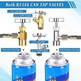 thumbnail image 2 of AC R134A Adapter Quick Coupler Kit, R134a Tank Tap Valve R134a to R22/410a for Air Conditioning Ref, 2 of 5