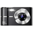 thumbnail image 2 of MAKATA Compact Digital Camera 50MP 16X Zoom HD 1080P - Point and Shoot Digital Camera 32GB Two Batteries - Kids Camera for Boys Girls Toddler Kids Students Beginners - Birthday or Holiday Gift (BLACK), 2 of 10