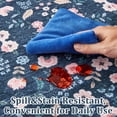 thumbnail image 6 of Runner 2'x6' Washable Floral Rugs for Living Room Non Slip Low Pile Carpet for Office Bedroom Kids Room Bedside Entryway Black, 6 of 7
