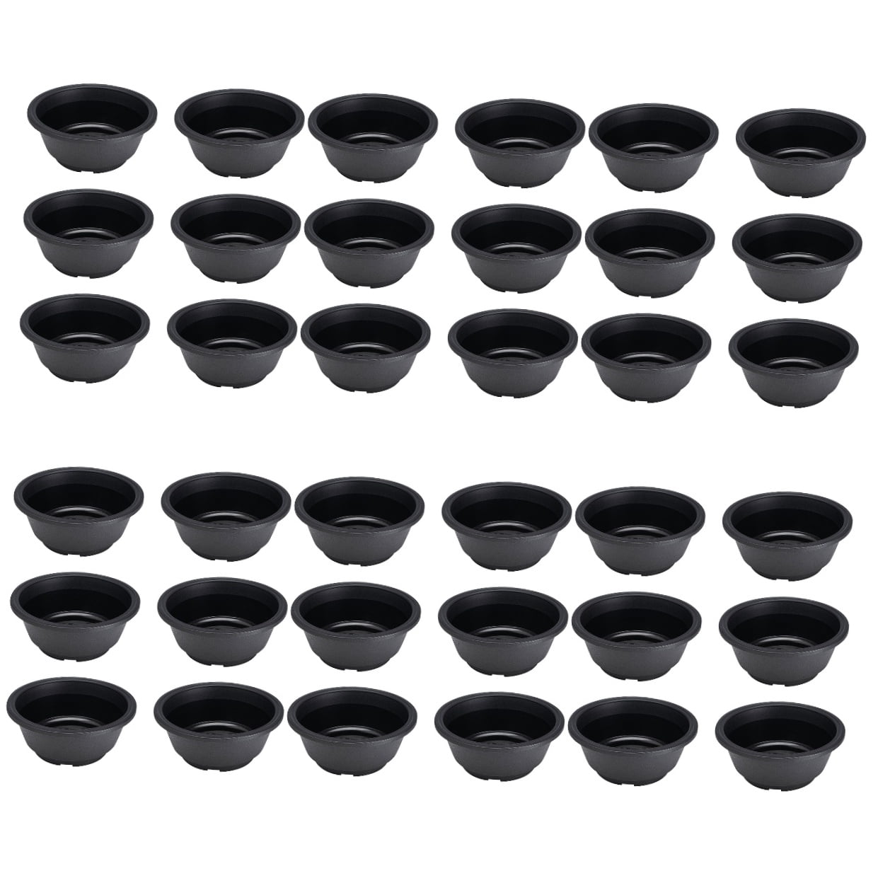 36 Pcs  Gardening Flower Pot Hollow Bottom Flower Planting Pots Flower Plant Container