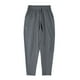 thumbnail image 4 of Pantalones largos para hombre, de color liso, informales, a la moda, ventilados, holgados, para hacer ejercicio, de poliéster., 4 of 7